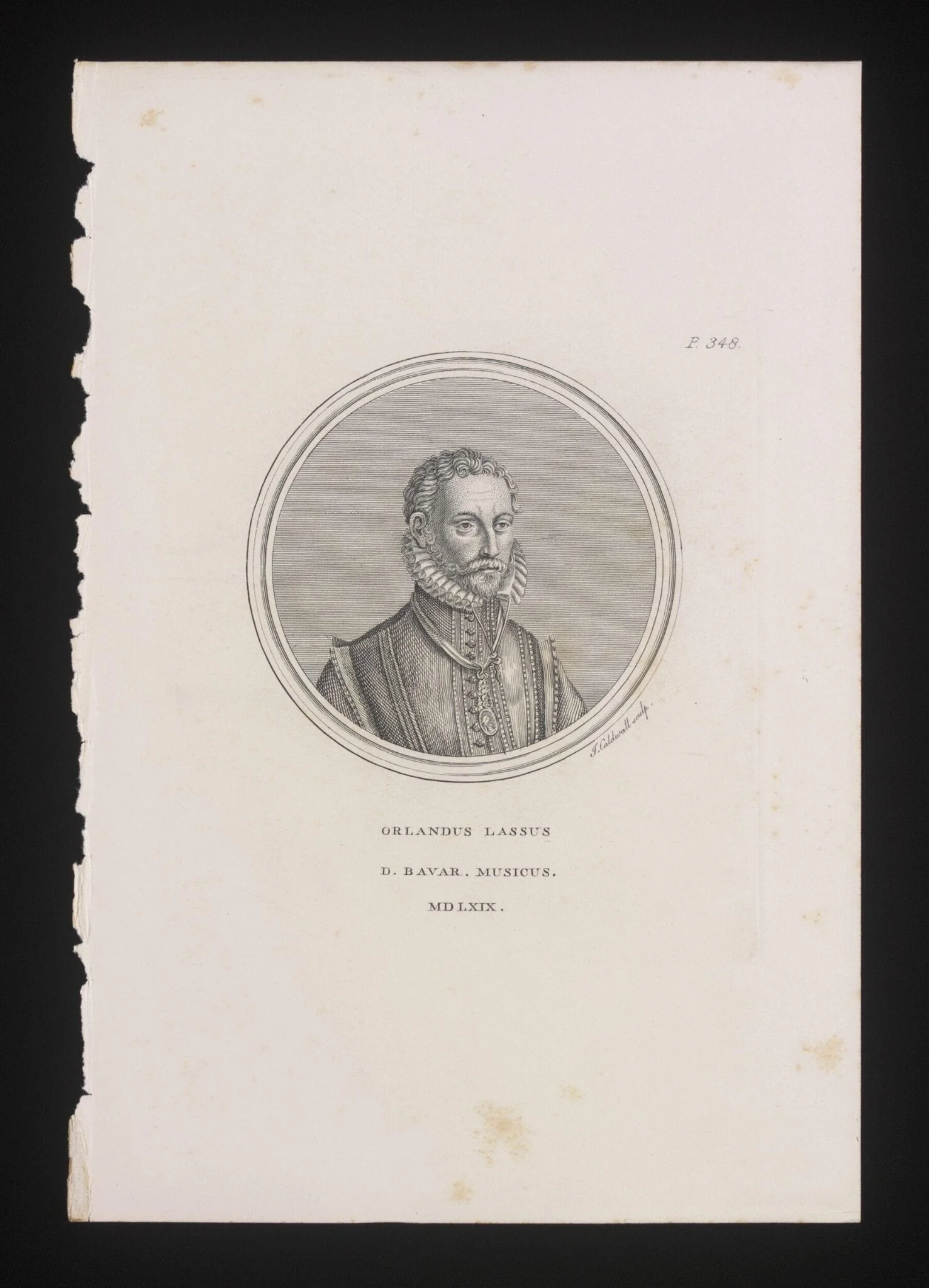 Orlandus Lassus, detail