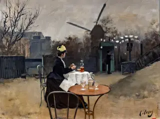Plein air, by Ramon Casas, oil, 1896