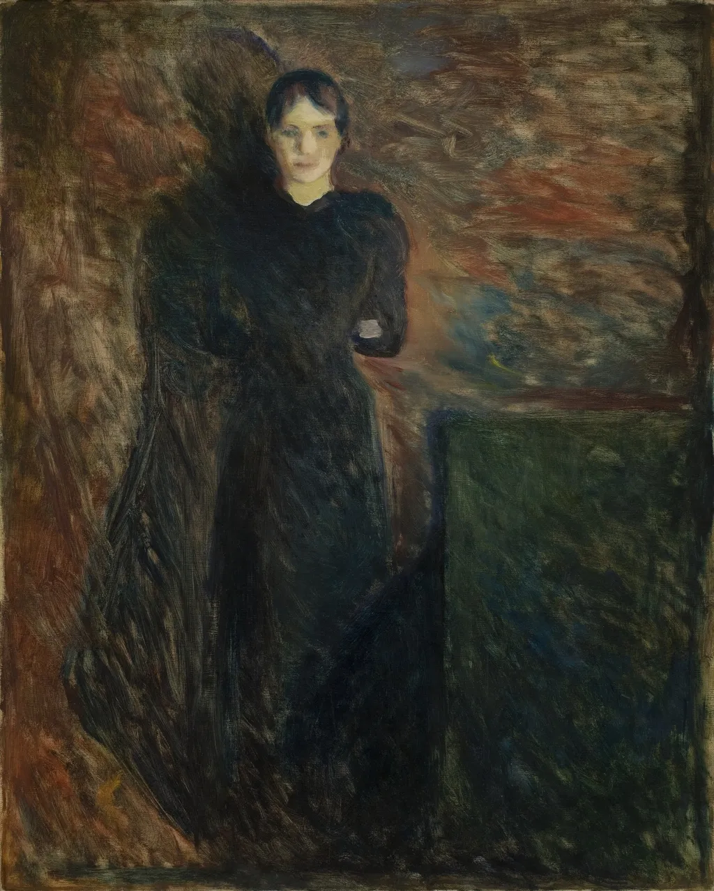 Olga Buhre, by Edvard Munch, oil, 1896