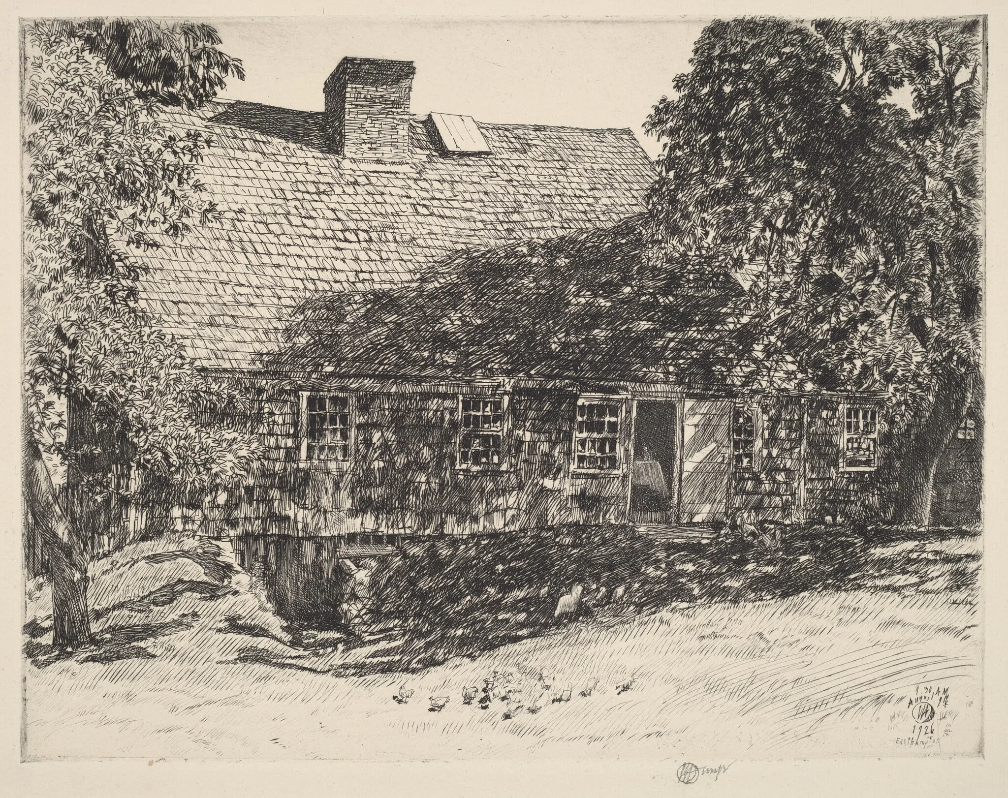 The Old Mulford House, detail