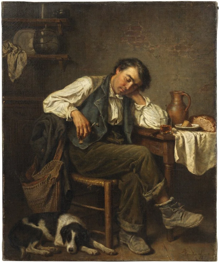 At A Tavern, detail