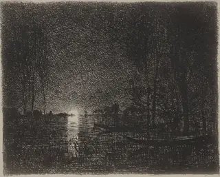 Nightpiece, by Charles François Daubigny, 1862
