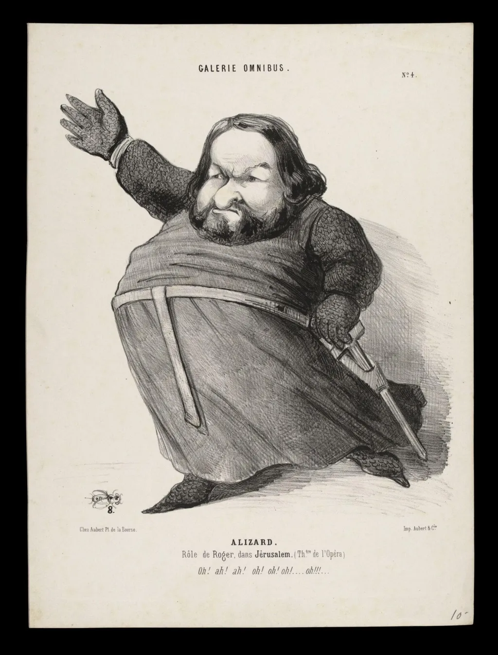 H Beard Print Collection, by Eugene Aubert, 1850