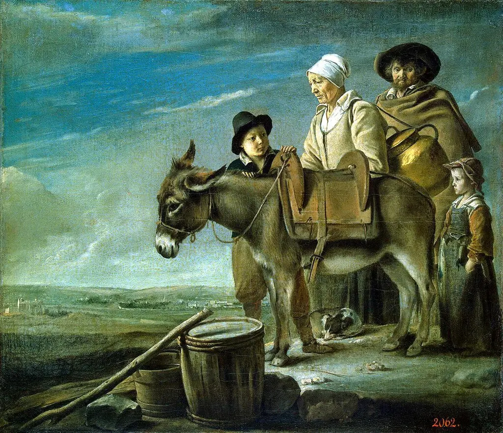Milkmaid's Family, by Louis Le Nain, oil, 1640