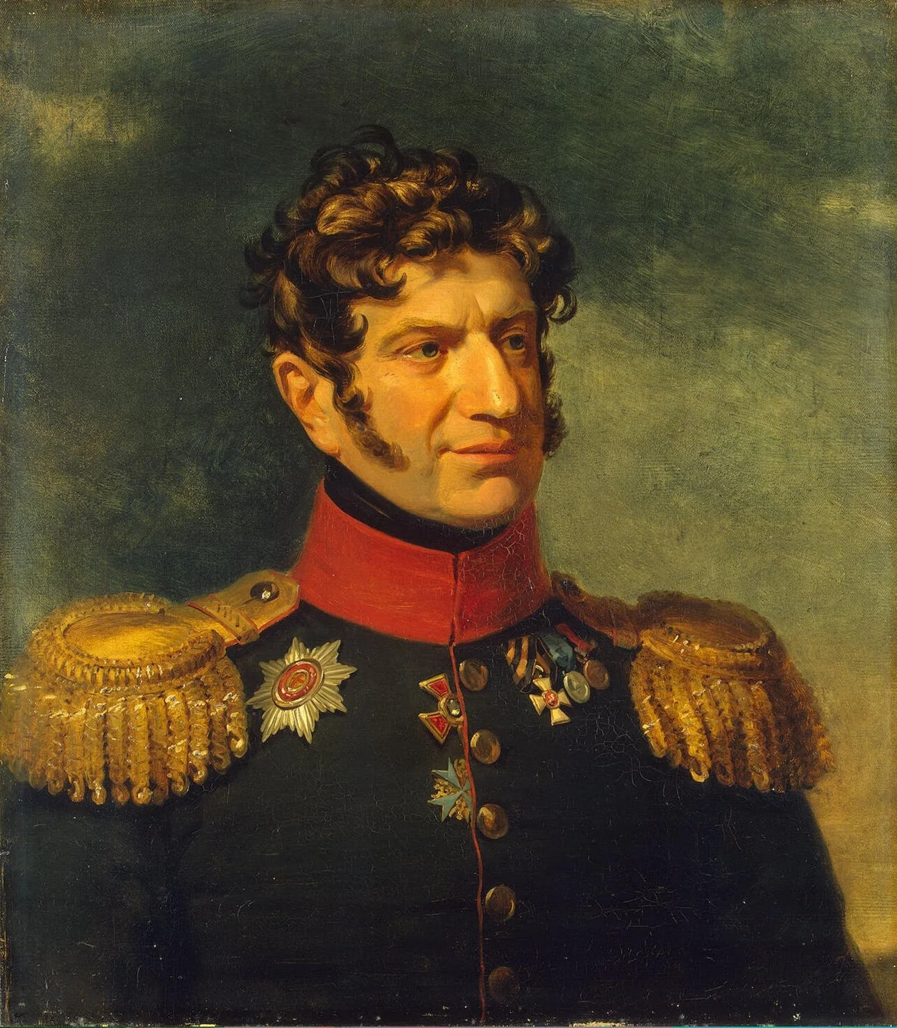 Portrait of Fyodor F. (Friedrich Otto) Rosen (1767-1851) (3rd), detail
