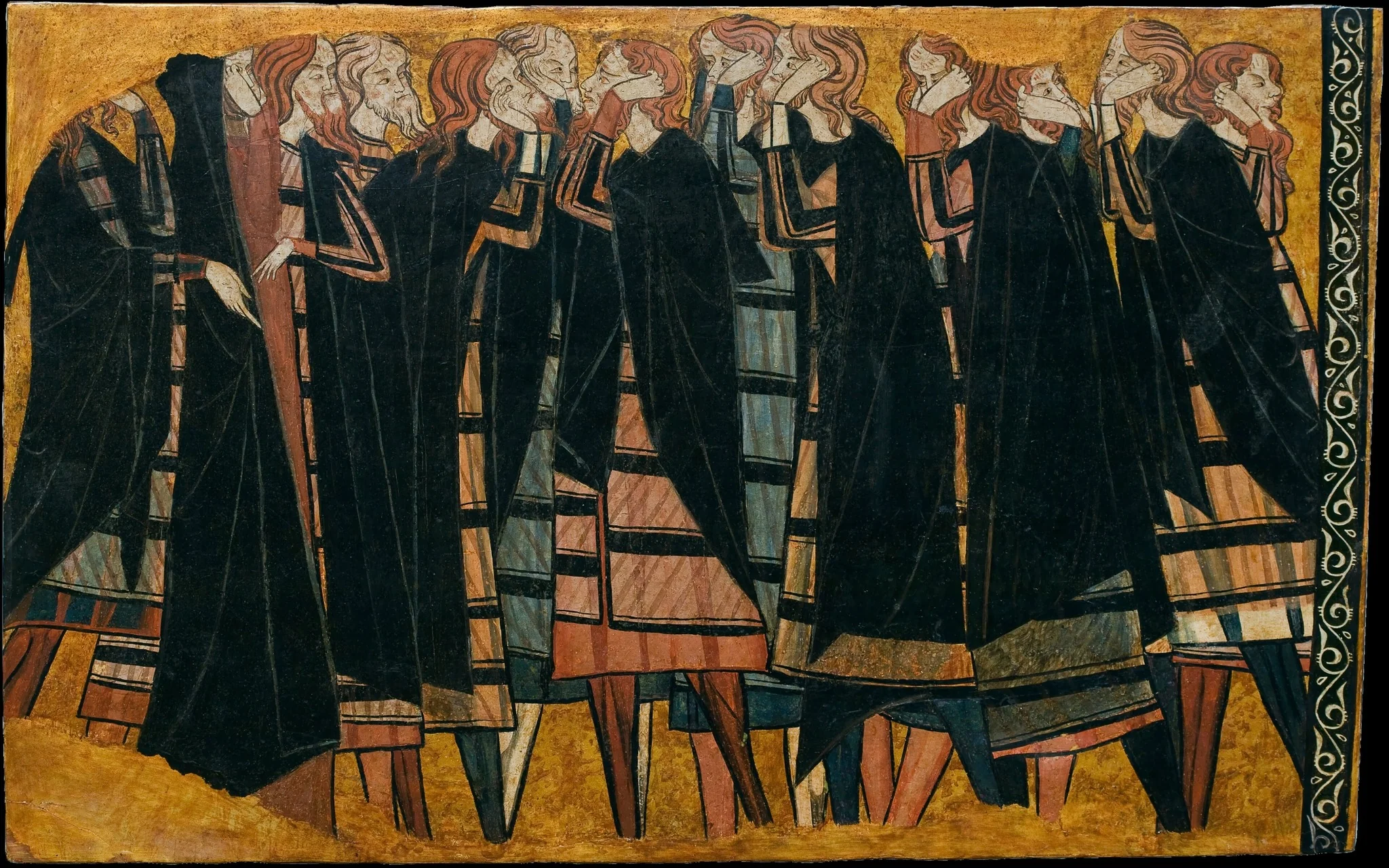 Pleurants, detail