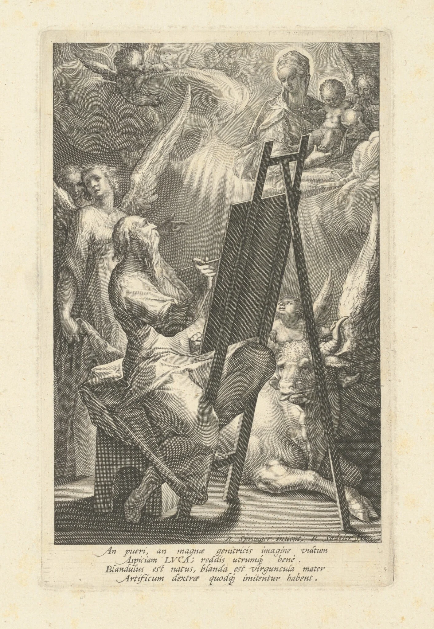 Saint Luke Painting the Virgin, detail