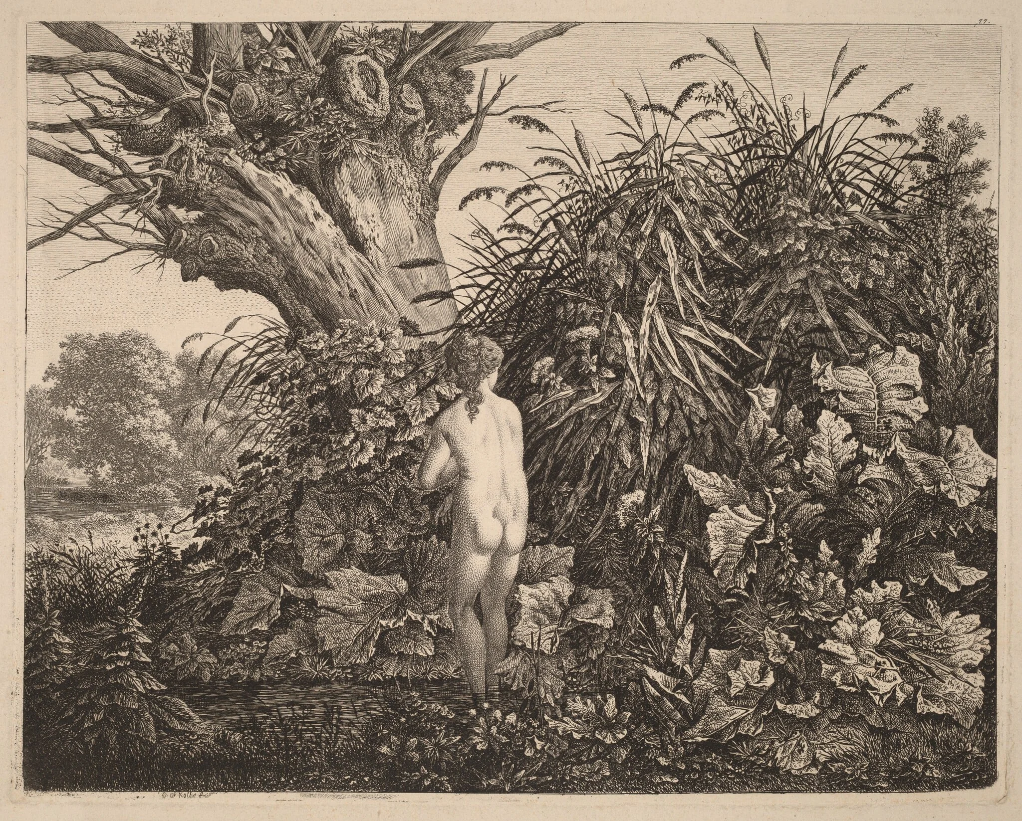 Bathing Maiden, detail