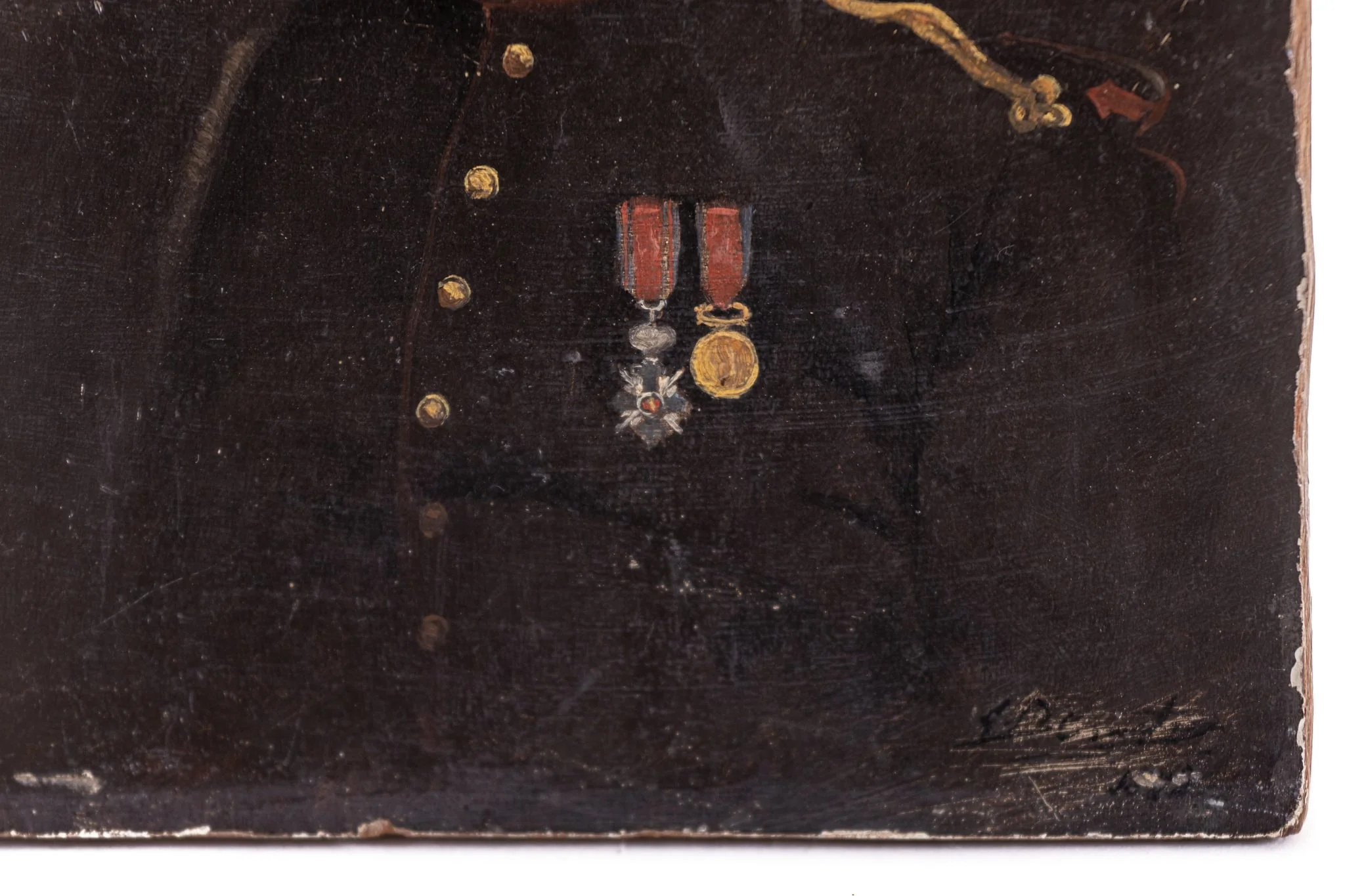 Portretul căpitanului Elefterescu, detail