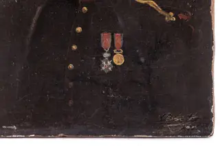 Portretul căpitanului Elefterescu, by Sava Henția, 1876