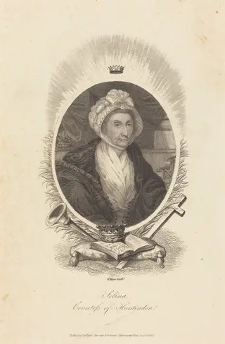 Selina, Countess of Huntindon, by Henry Meyer, ink, 1815