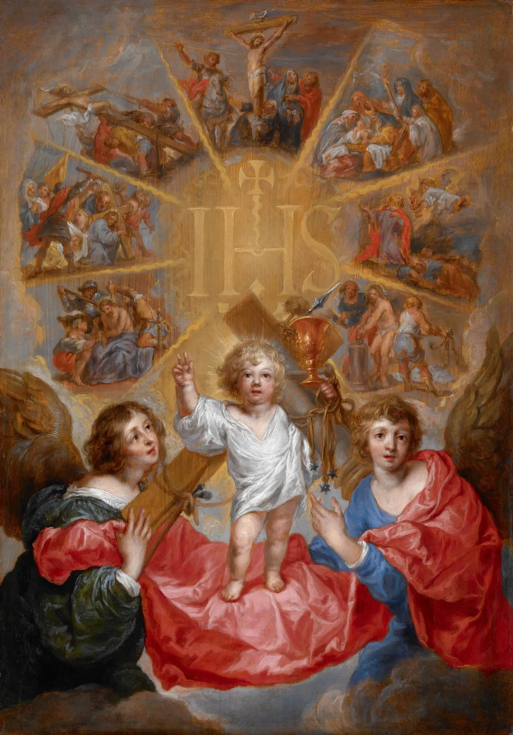 The Glorification of the Name of Jesus, by Antoon Sallaert, oil, 1630