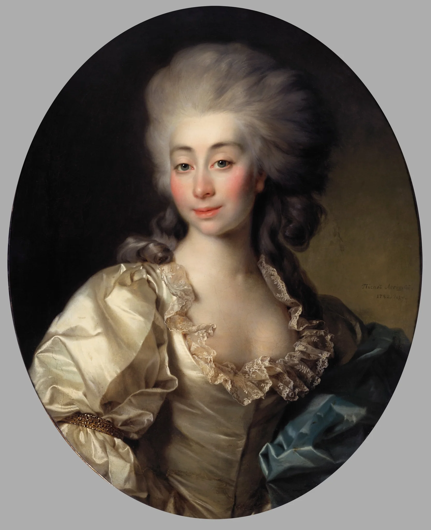 Portrait of Countess Ursula Mniszek, detail