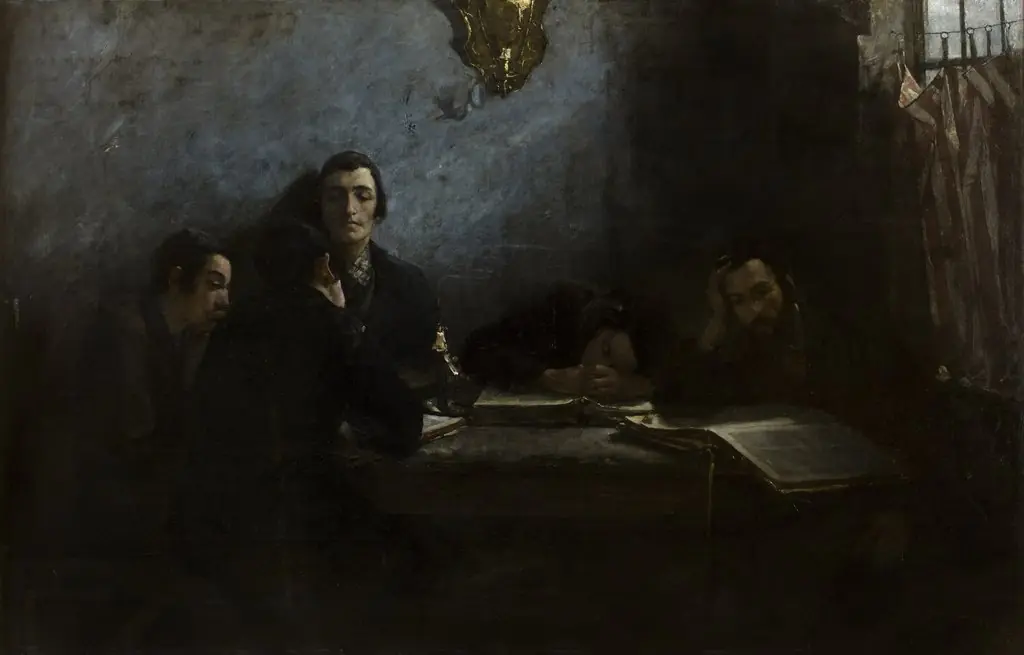 School of Talmudists, by Samuel Hirszenberg, oil, 1894