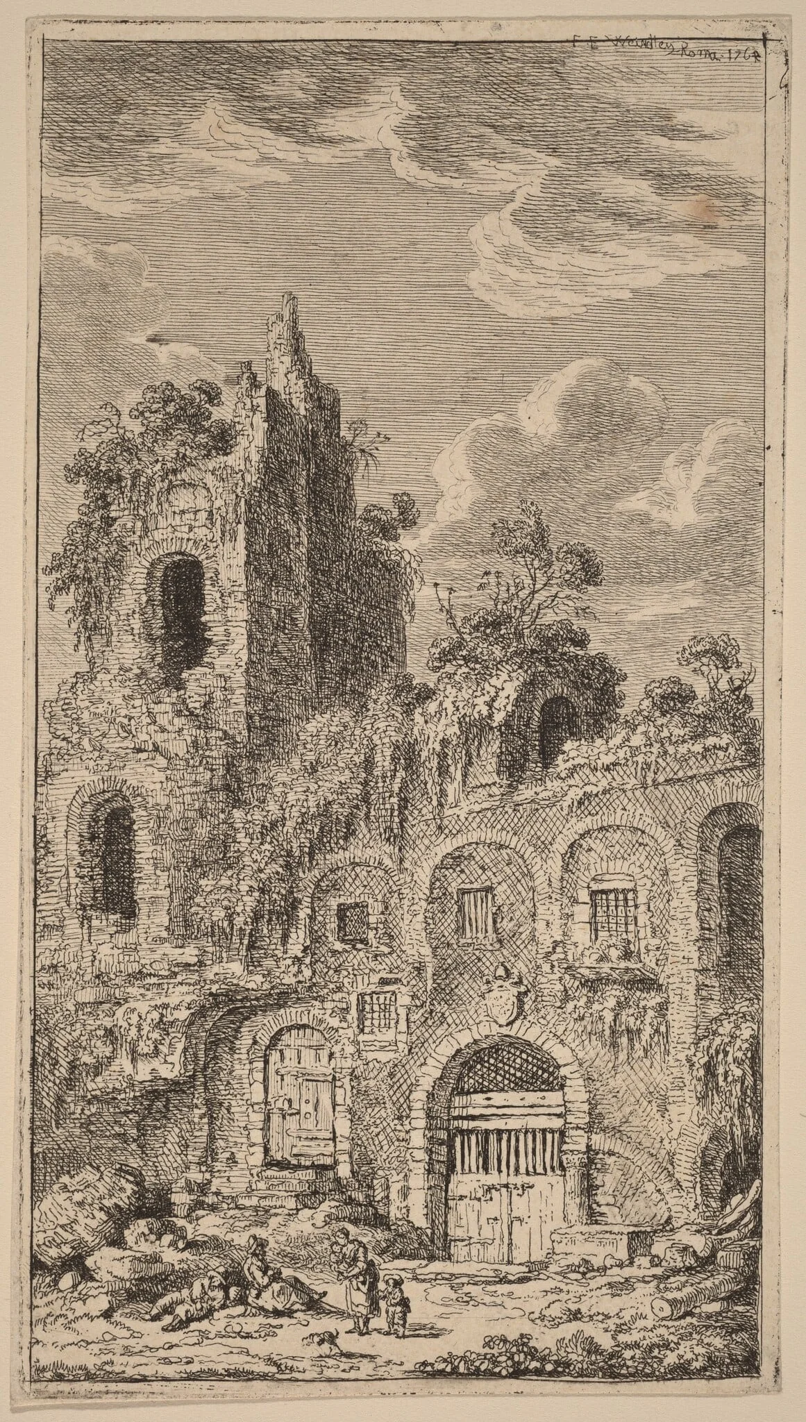 Fragment of the Old City Wall at San Giovanni Laterano, detail