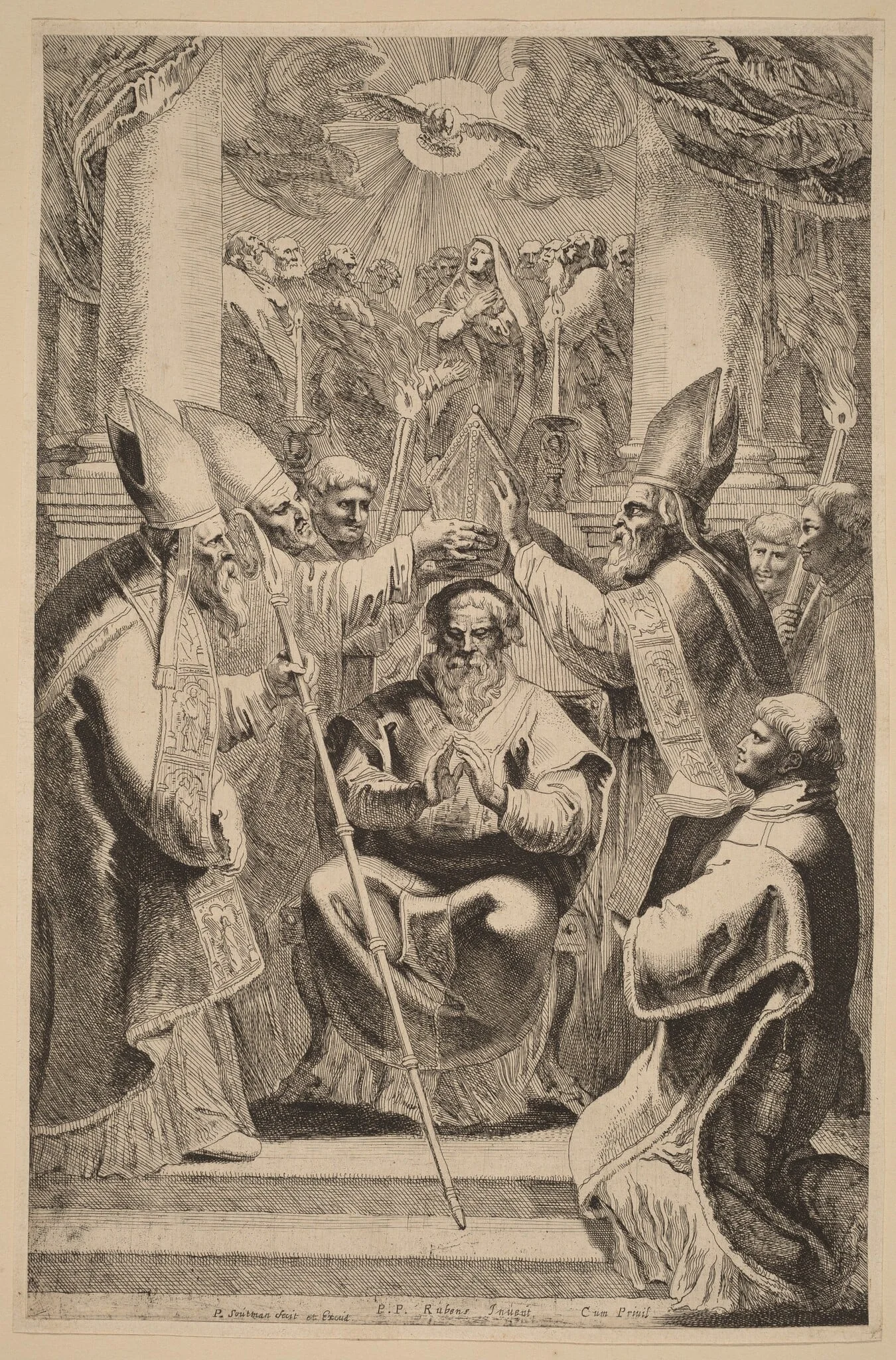 The Consecration of a Bishop, detail