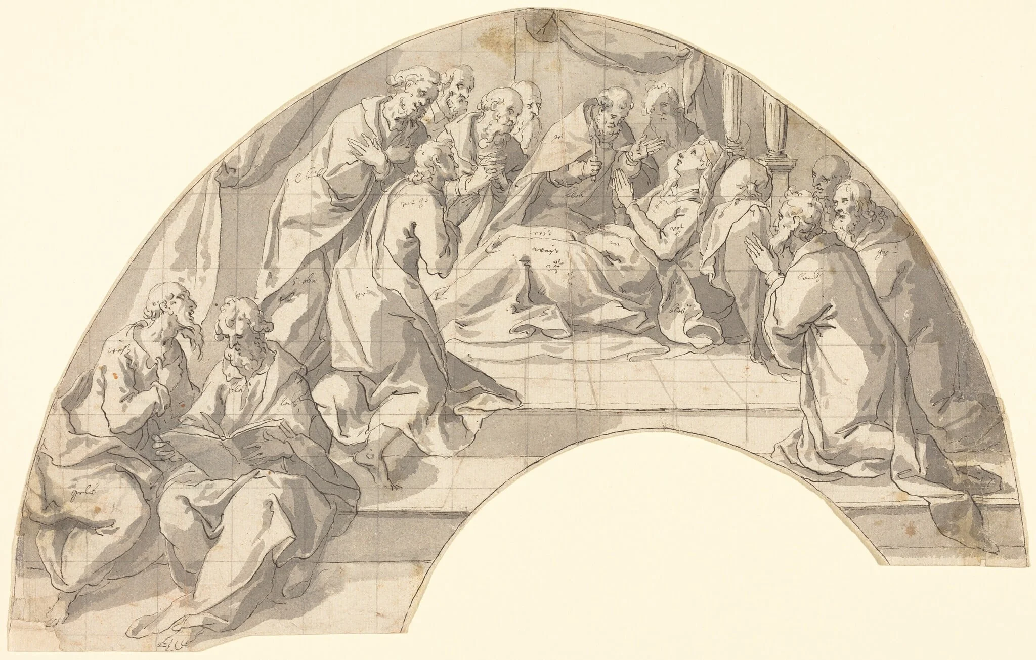 Death of the Virgin, detail