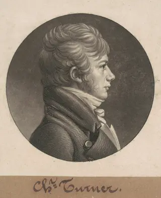 Charles Turner, by Charles B. J. Févret de Saint-Mémin, ink, 1807