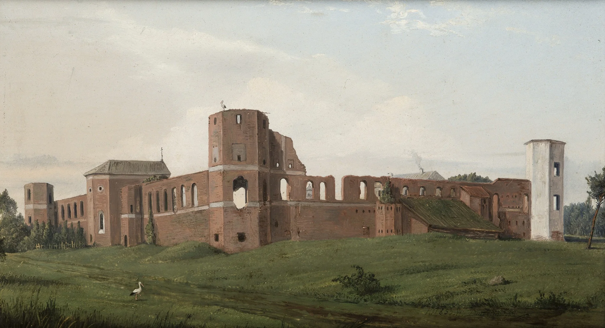 Castle Ruins at Olszany, detail