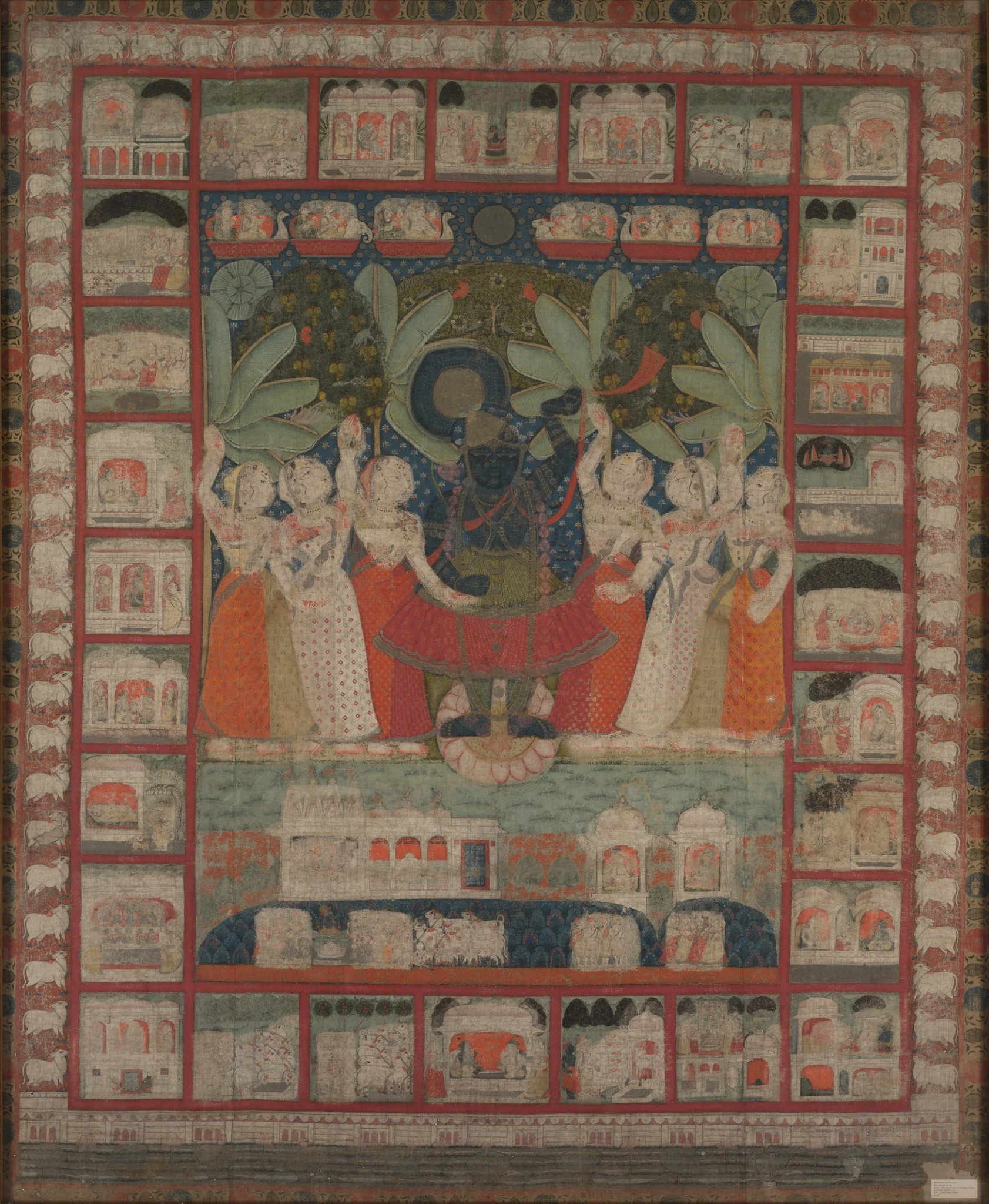 Pichvai of Shri Nathji, detail