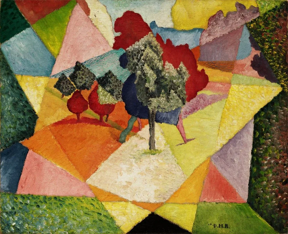Cubist Landscape, detail