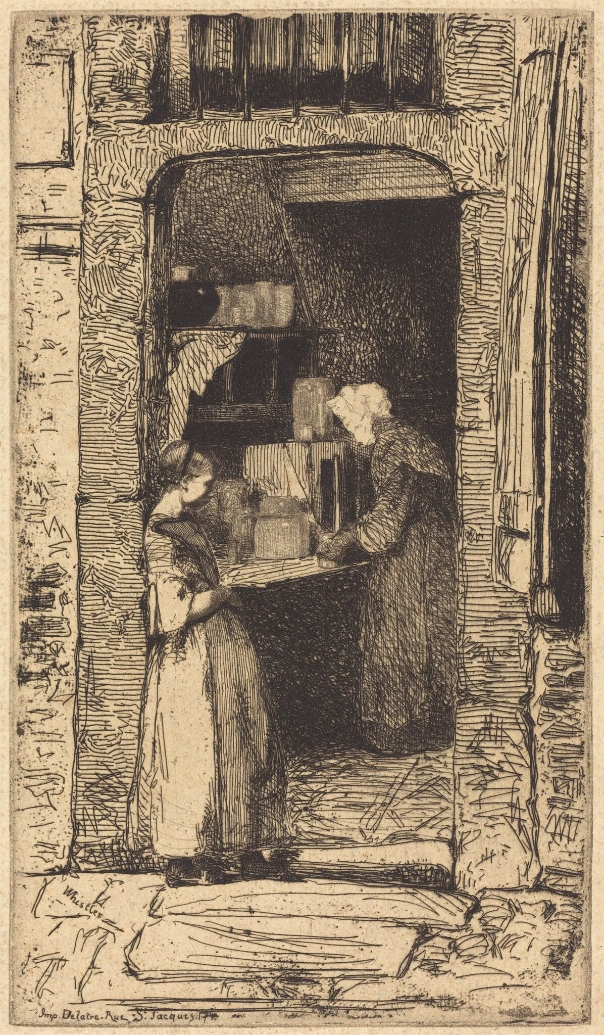 La Marchande de Moutarde, detail