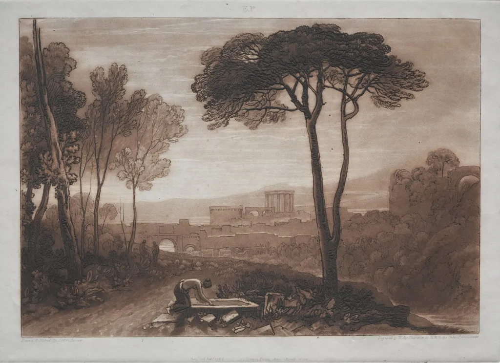 Liber Studiorum:  Scene in the Campagna, by Joseph Mallord William Turner, 1823
