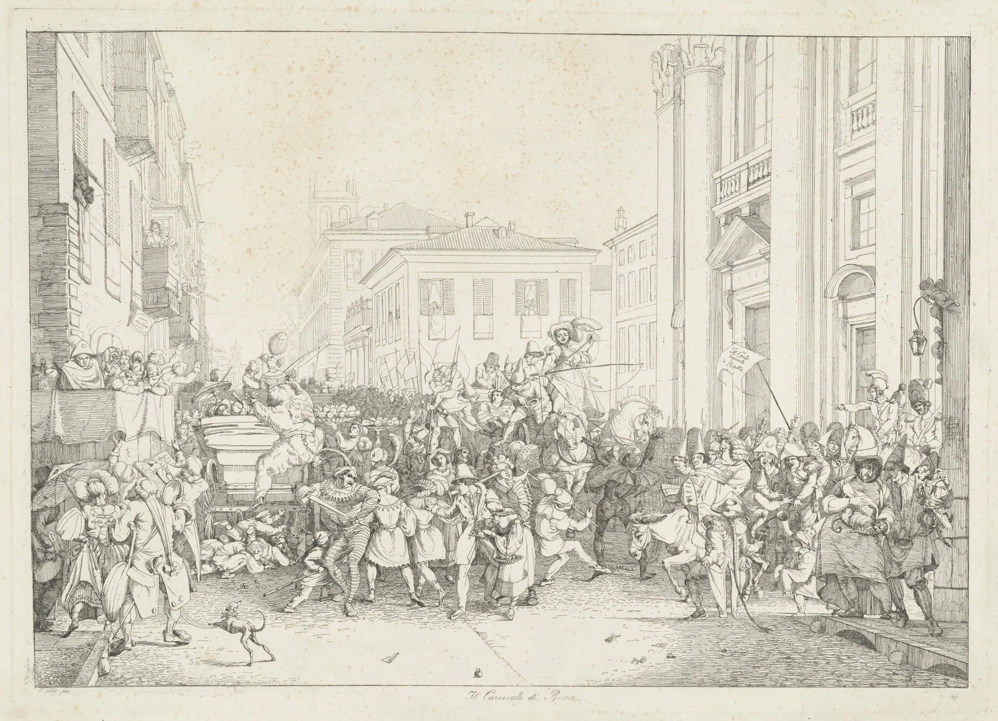 Il Carnevale di Roma (Carnival in Rome), detail