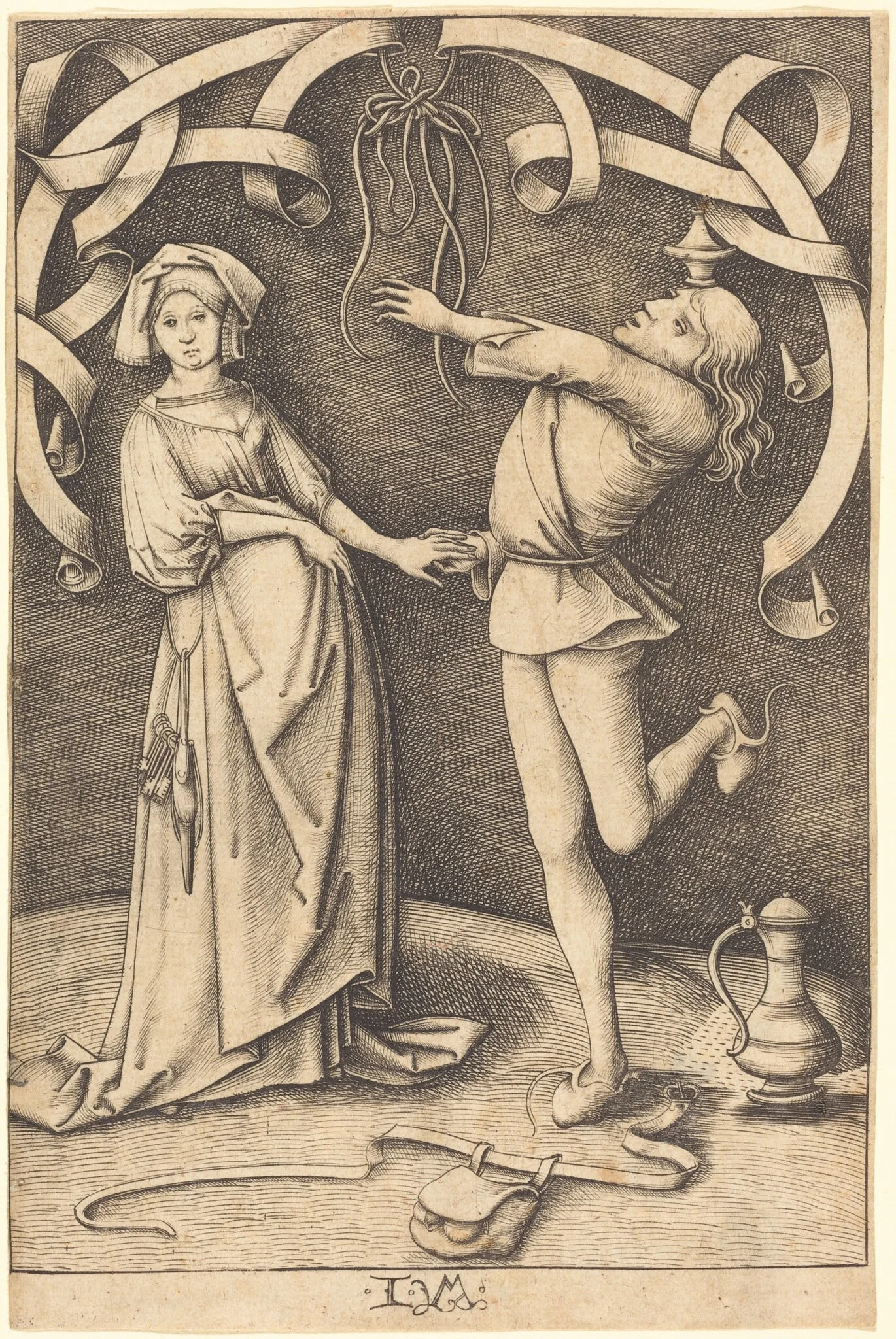 The Juggler and the Woman, detail