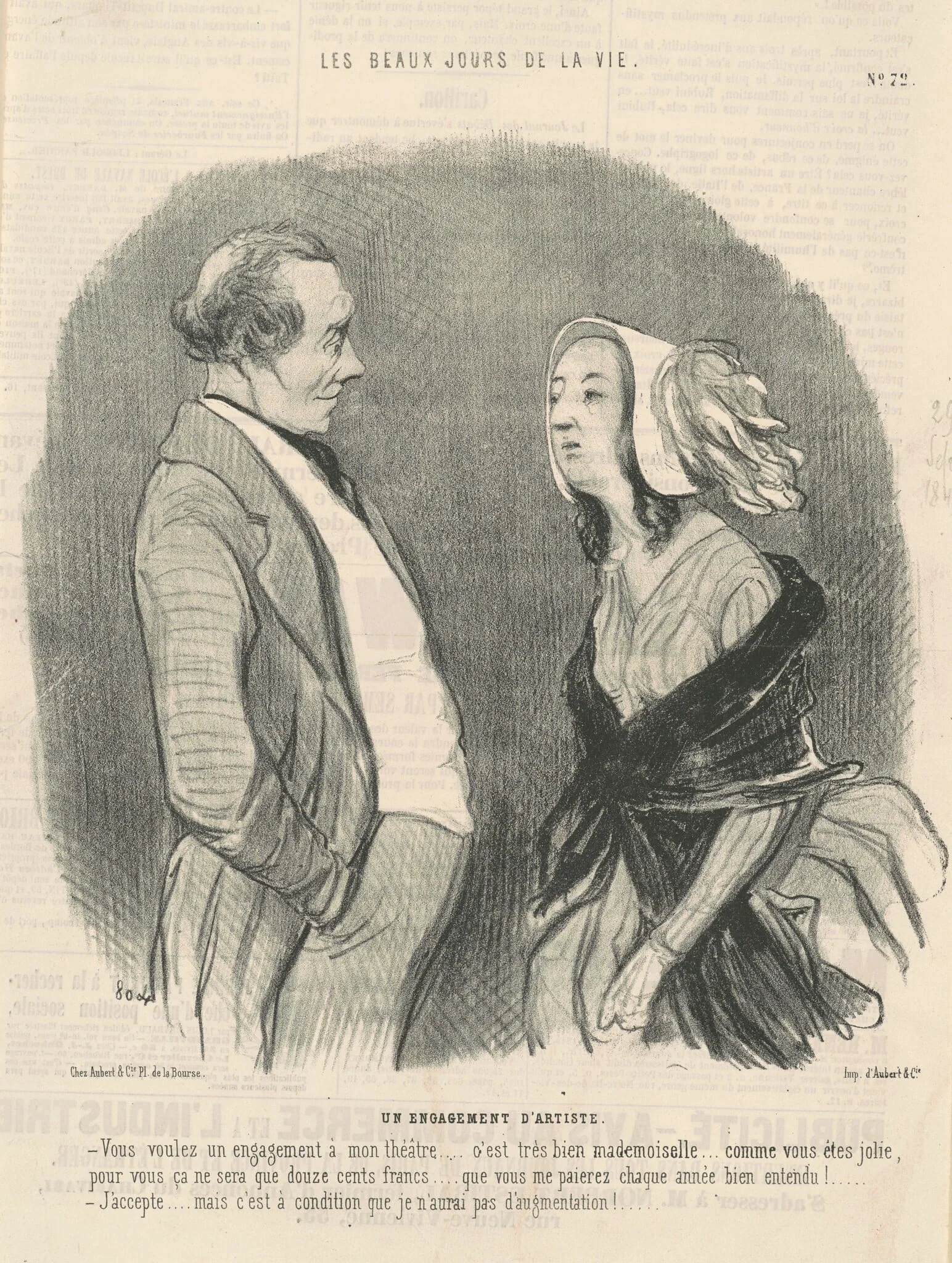 Un engagement d'artiste, detail