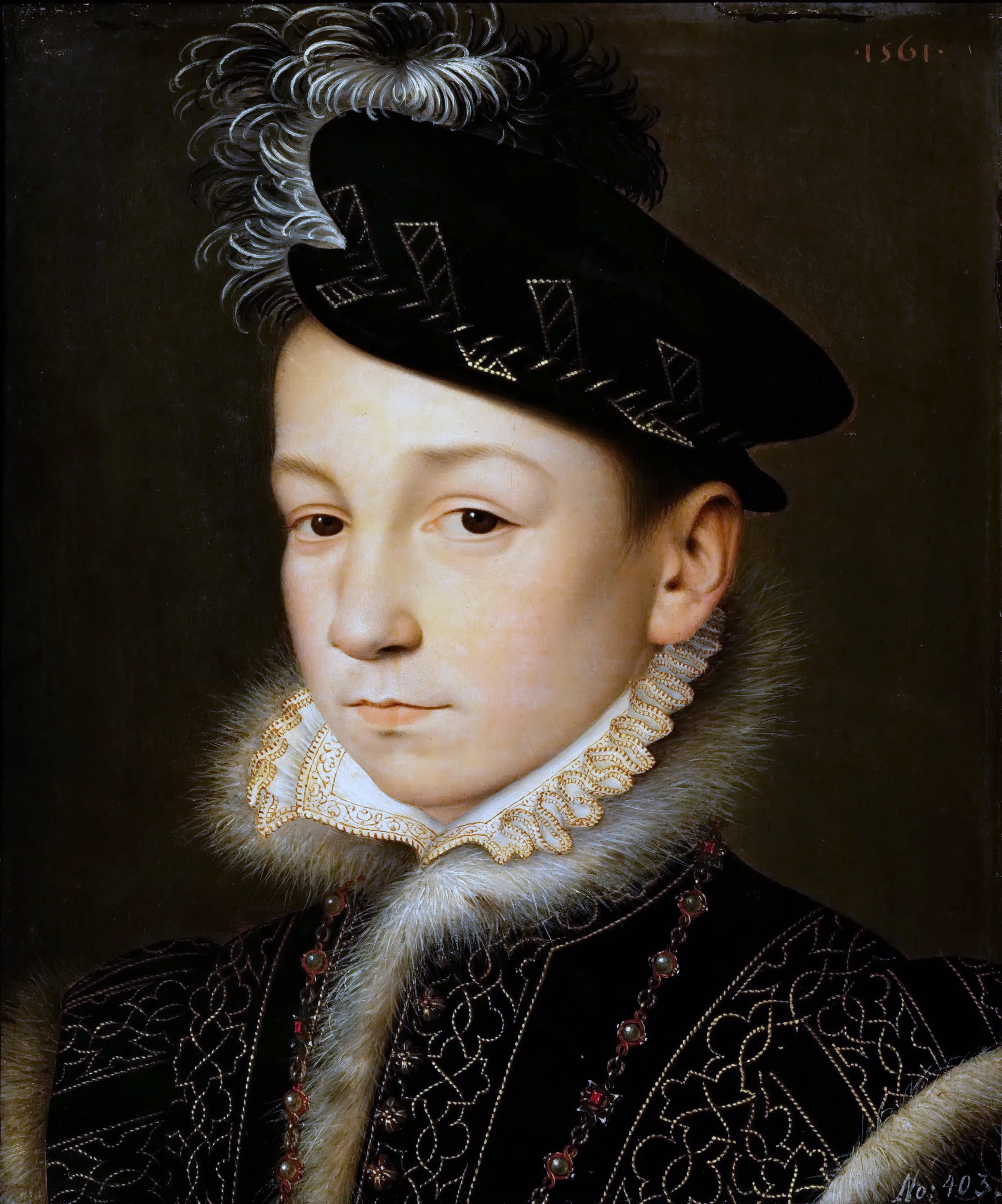 King Charles IX of France, detail