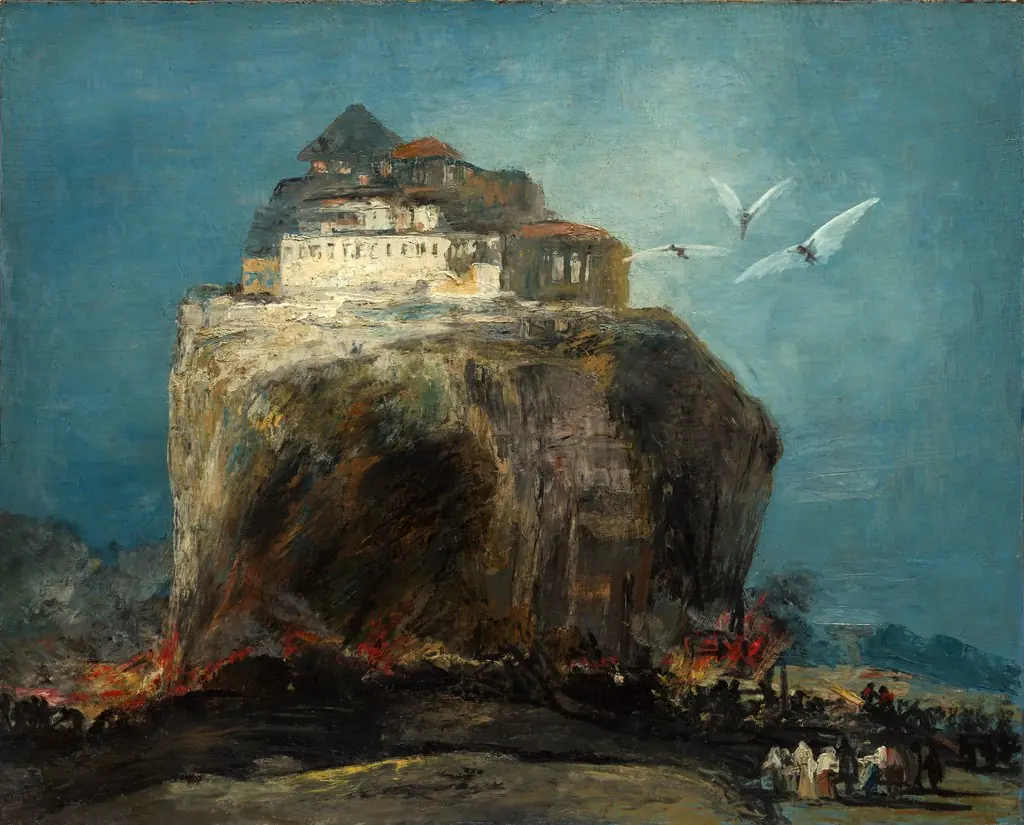 A City on a Rock, by Lucas Velázquez, oil
