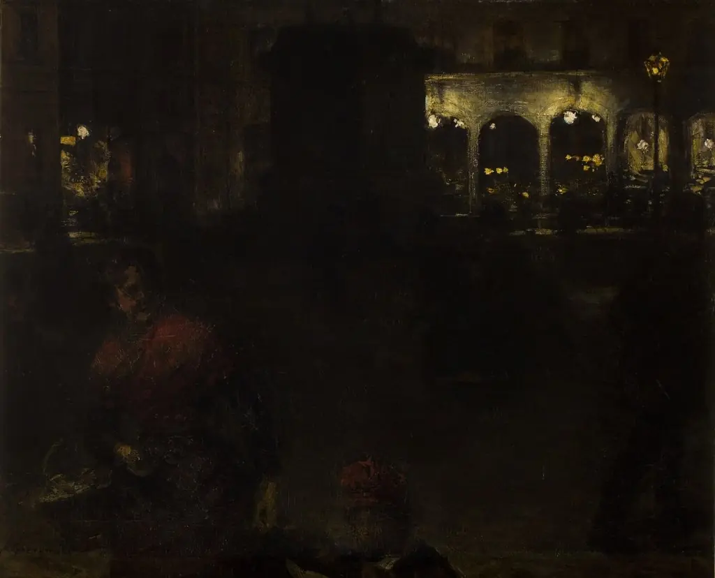 Motif from the Wittelsbachs' Square in Munich, by Aleksander Gierymski, oil, 1895