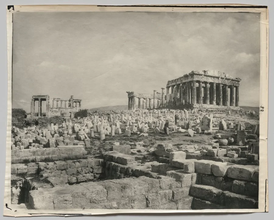 View of the Parthenon, detail