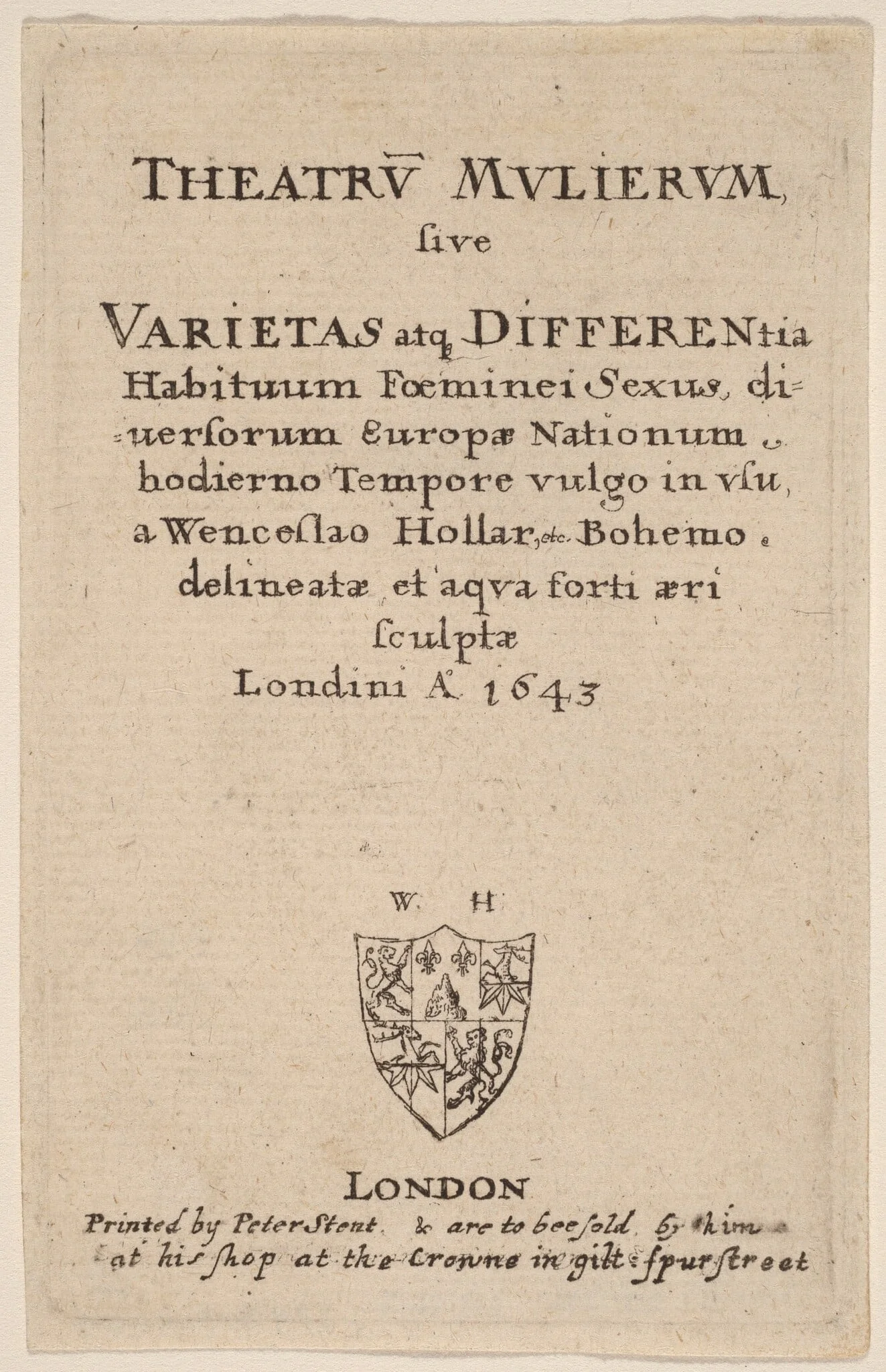 Theatrum mulierum: Title Page, detail