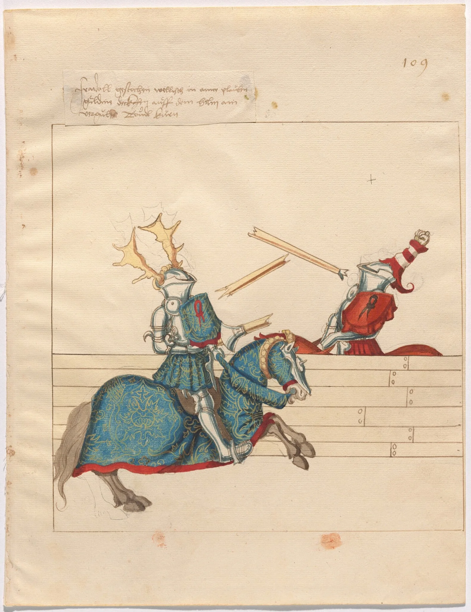 Italian Joust of Peace, detail