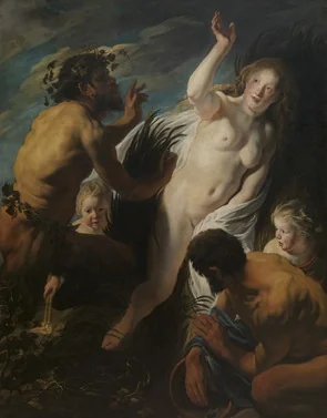 Pan en Syrinx, detail