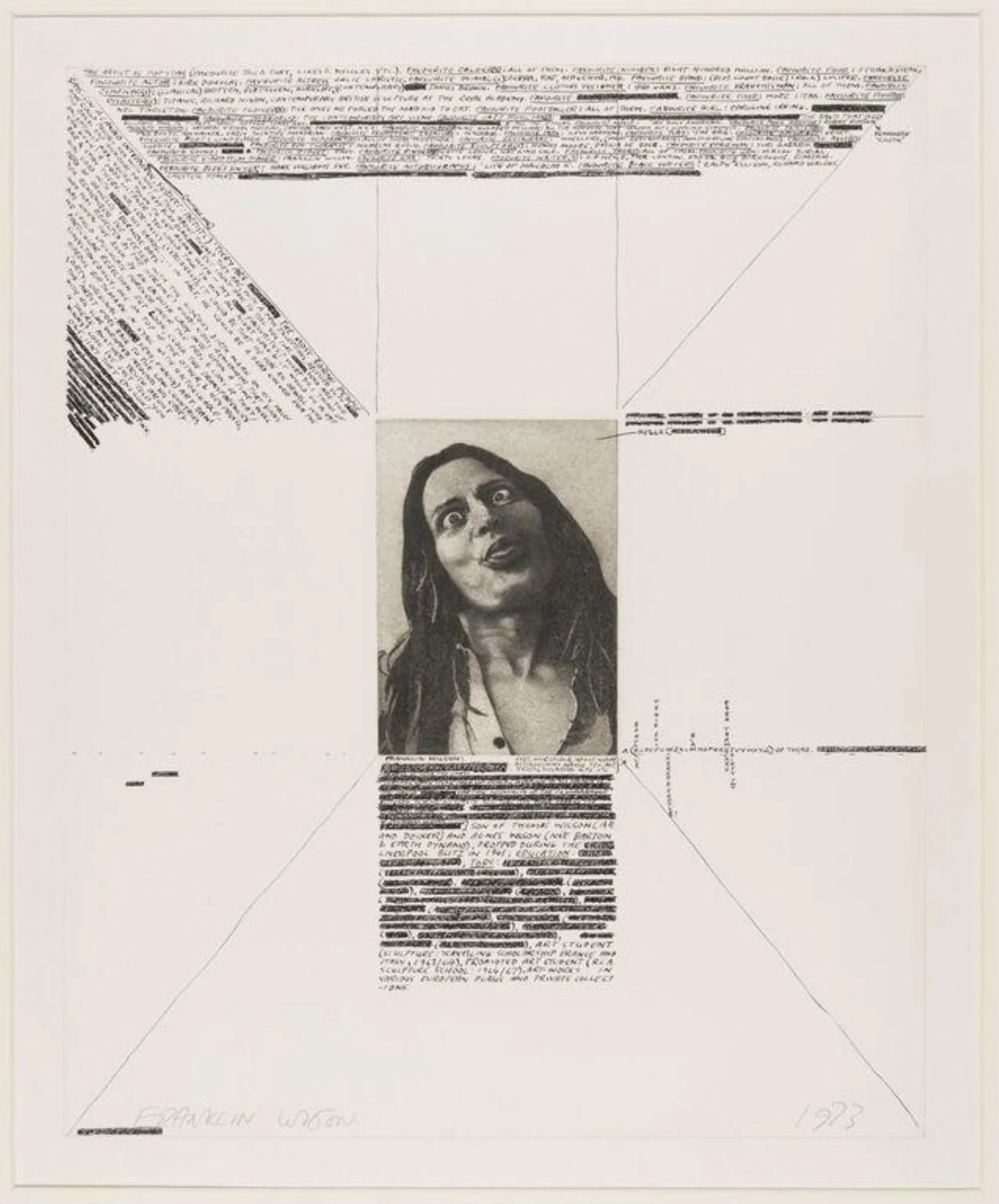 Interviews/Self-portrait, detail