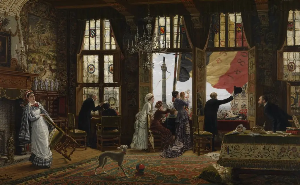 Remembering the National Festivities of 1880, by Constant Cap, oil, 1890