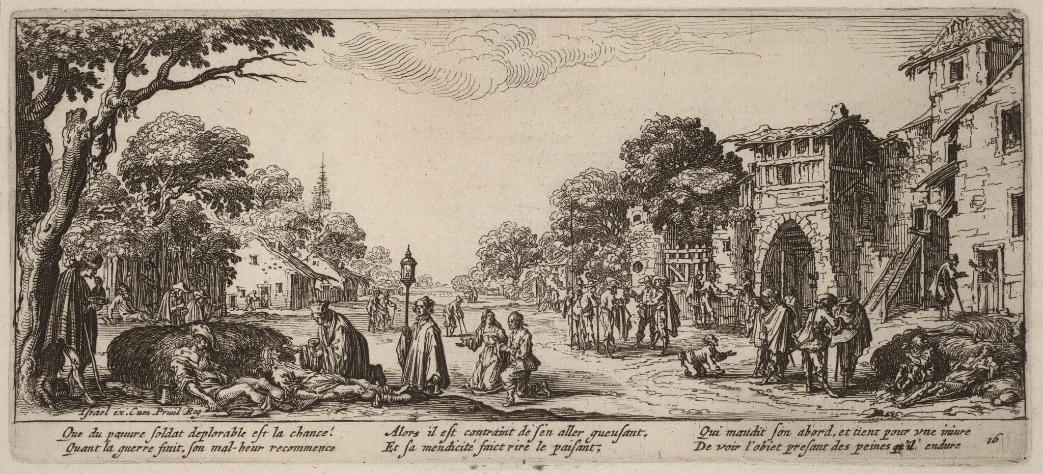 Dying Soldiers by the Roadside, detail