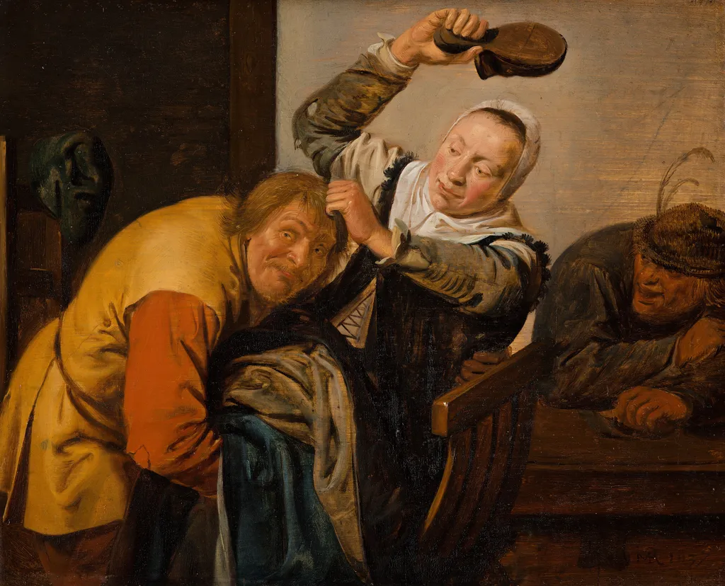 The Five Senses: Touch, by Jan Miense Molenaer, oil, 1637