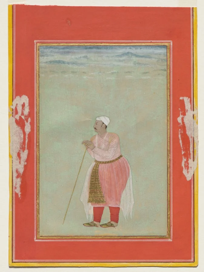 Portrait of Maharaja Rai Singh of Bikaner (reigned 1574–1612), detail
