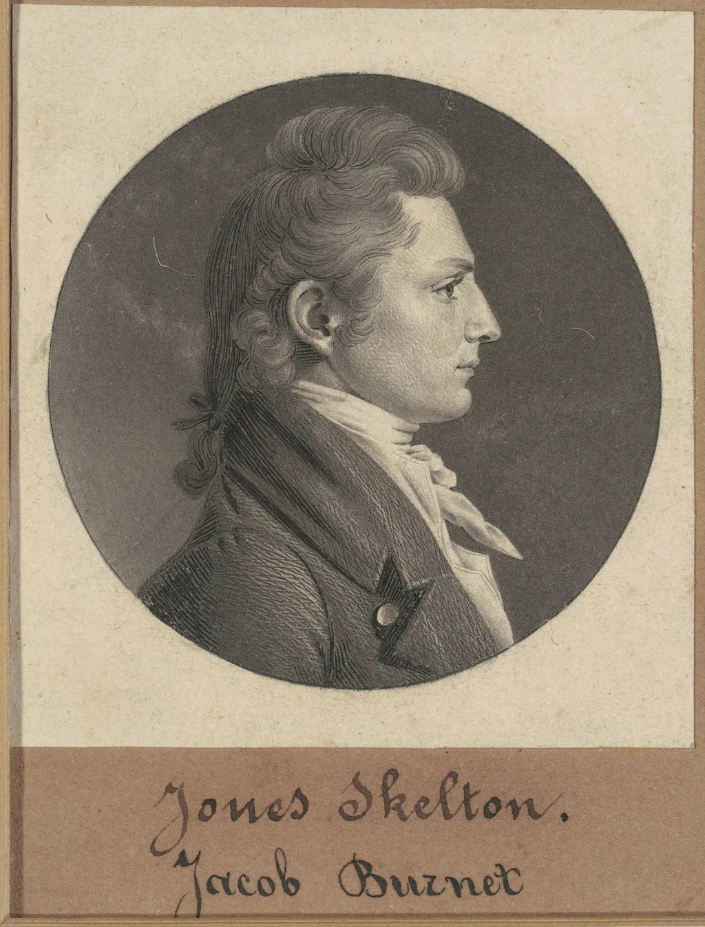 Jacob Burnet, by Charles B. J. Févret de Saint-Mémin, ink, 1807