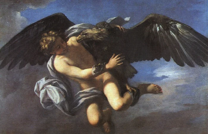 The Rape of Ganymede, detail