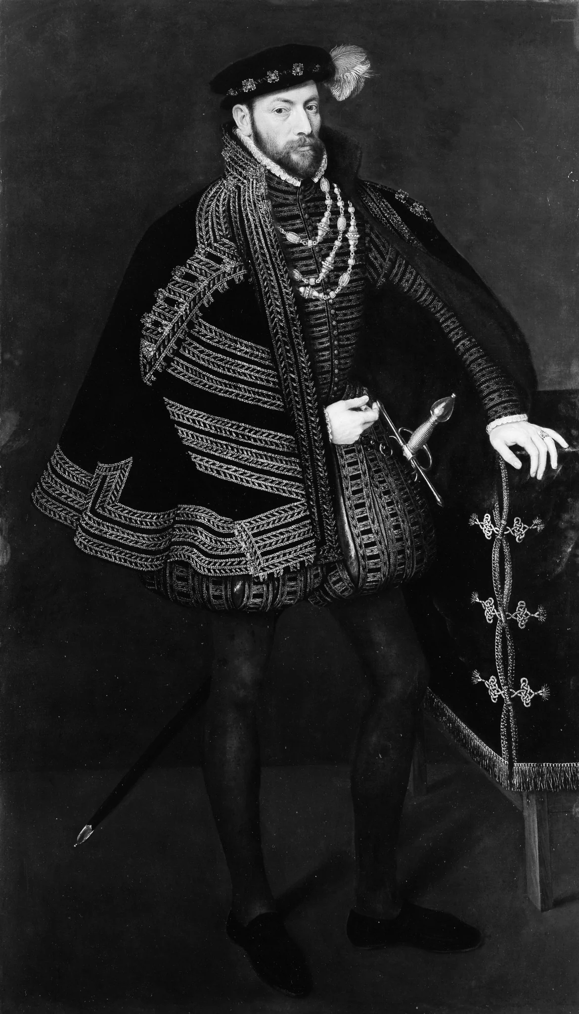 Portrait of a Man, Possibly Ottavio Farnese (1524–1586), Duke of Parma and Piacenza, detail