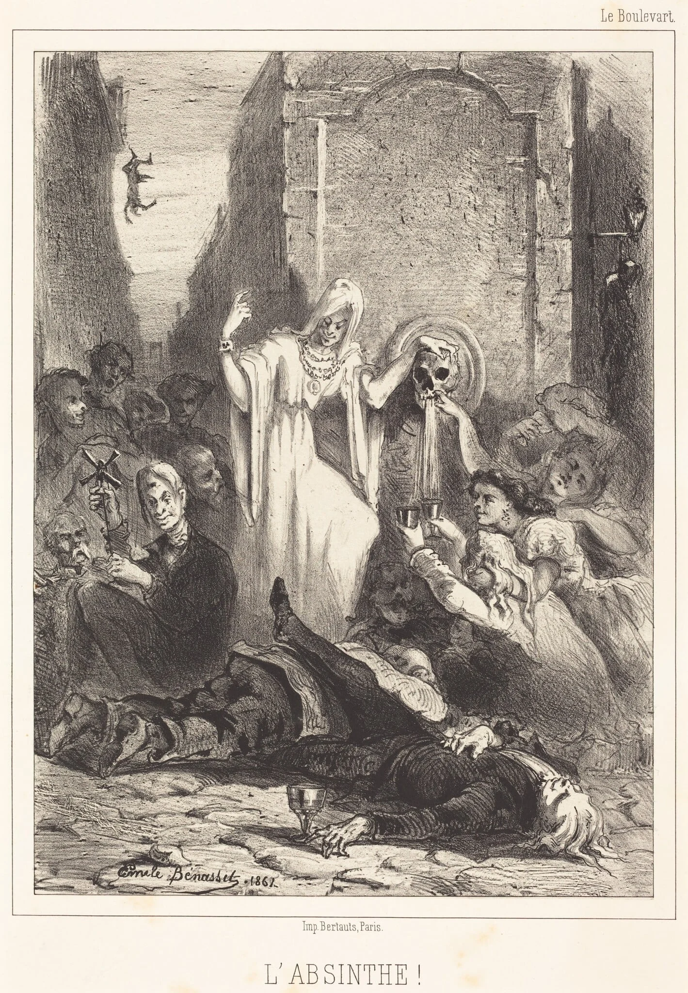 L'Absinthe!, detail