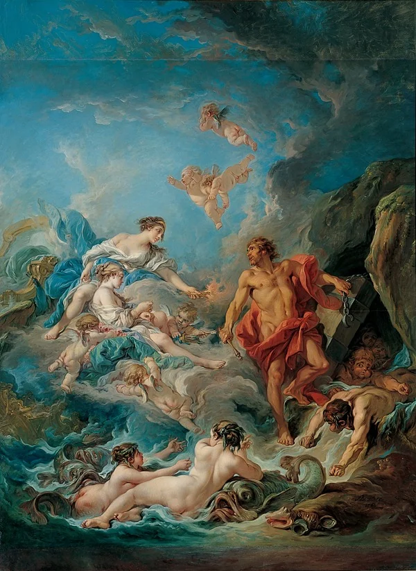 Juno Asking Aeolus to Release the Winds, detail