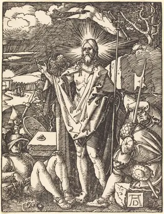 The Resurrection, by Albrecht Dürer, ink, 1510
