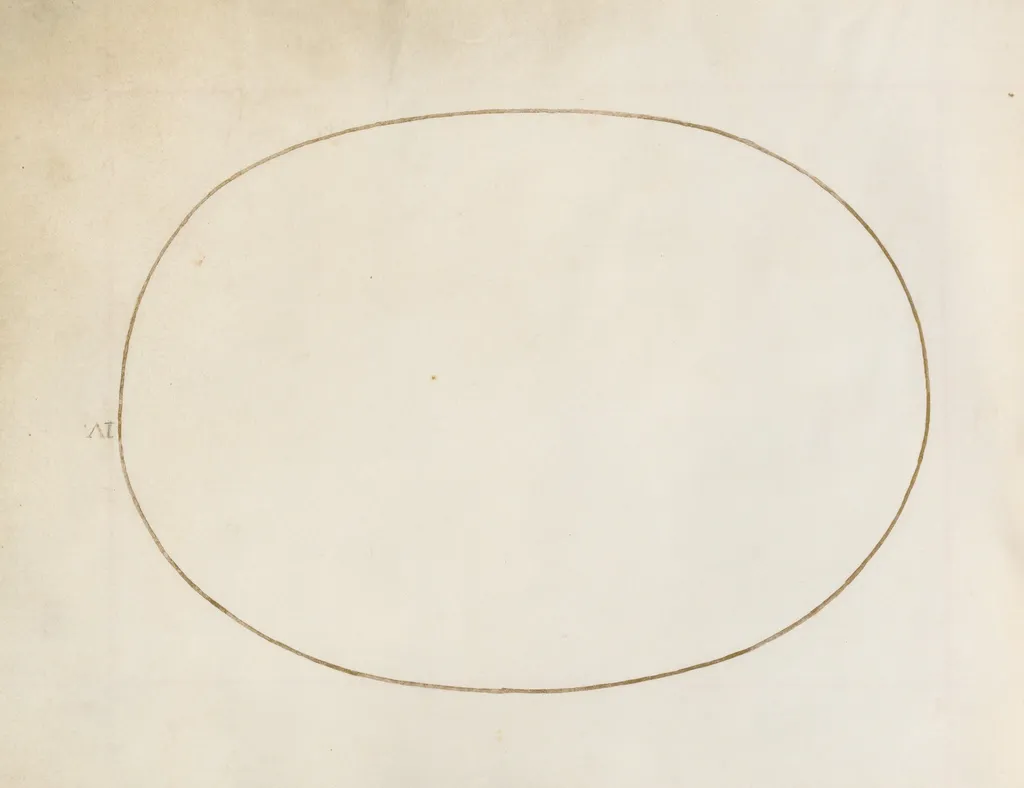 Plate 4: Empty Oval, by Joris Hoefnagel, watercolor, 1594