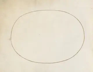 Plate 4: Empty Oval, by Joris Hoefnagel, watercolor, 1594